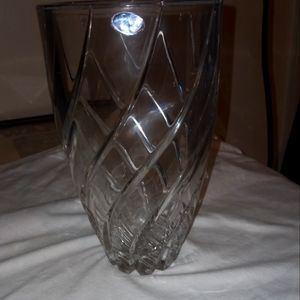 1970s Rocno Delo Rogaska of Yugoslavia Crystal Vase